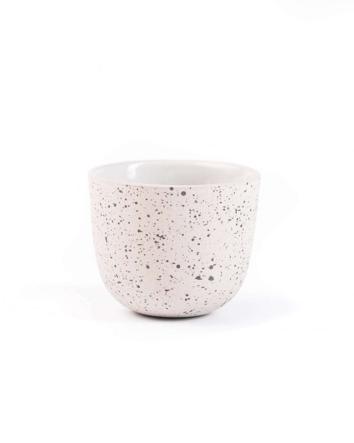 Espresso cup porcelain 60ml speckled white and grey design by Barista-Essentials