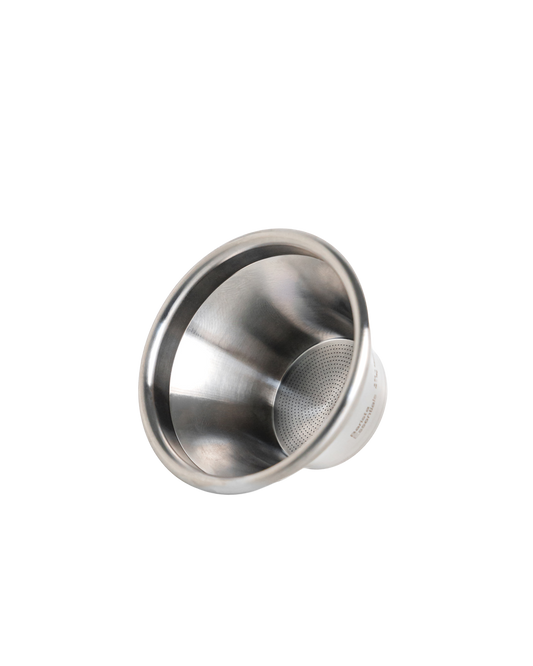 Convex filterkurv 54 mm i rustfrit stål, smalner af nedad