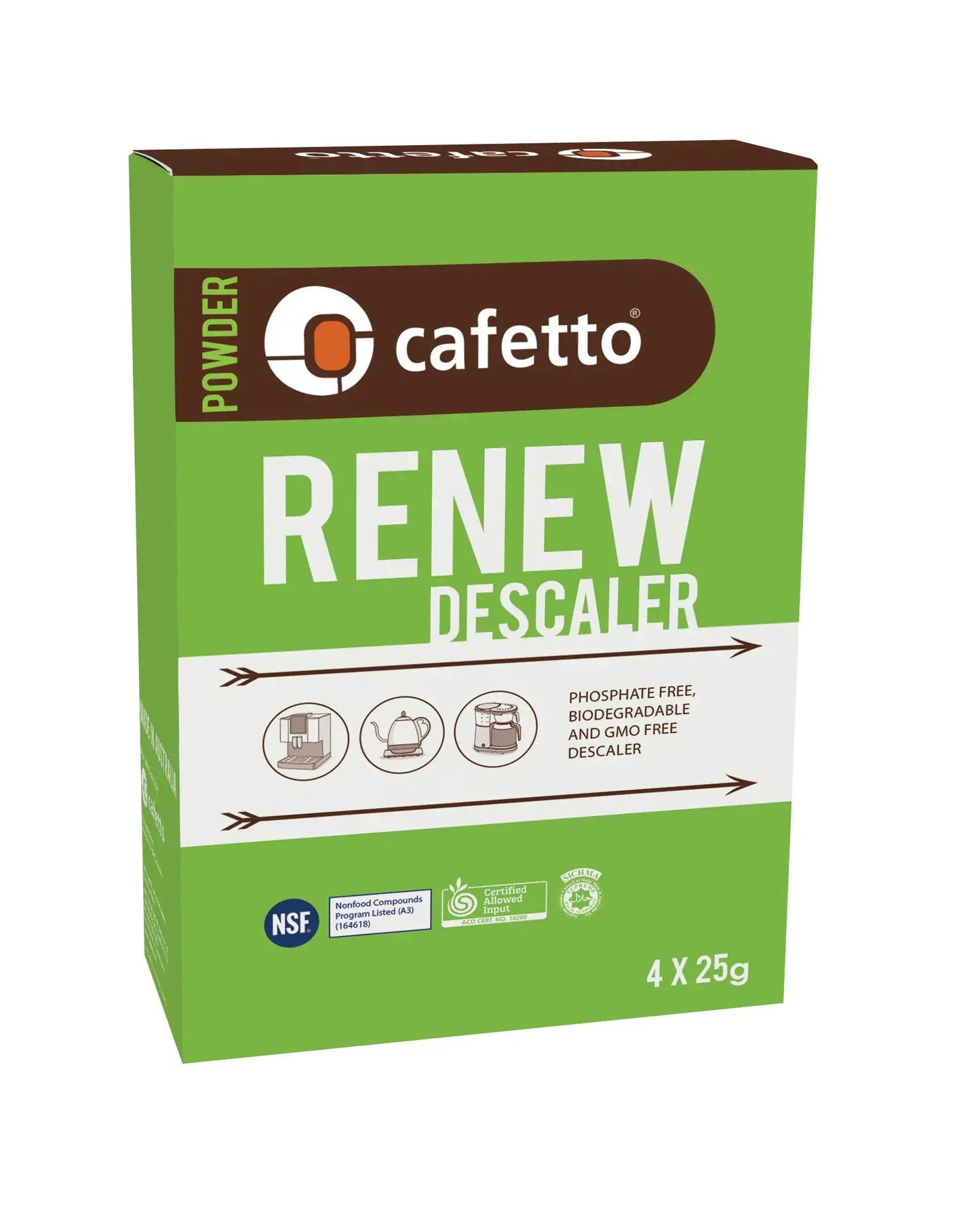 Cafetto espresso machine descaler sachets