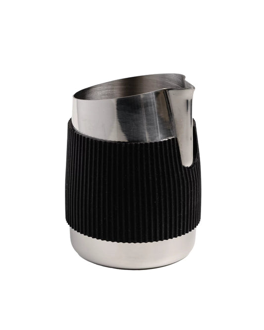 Milk jug without handle with stainless steel interior and exterior