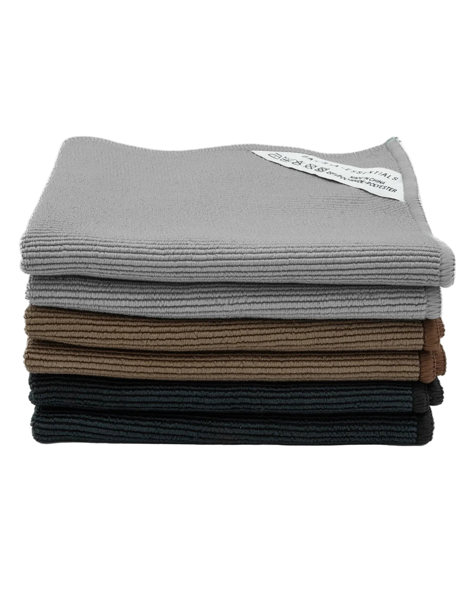 Set of 6 barista cloths in 3 different colours