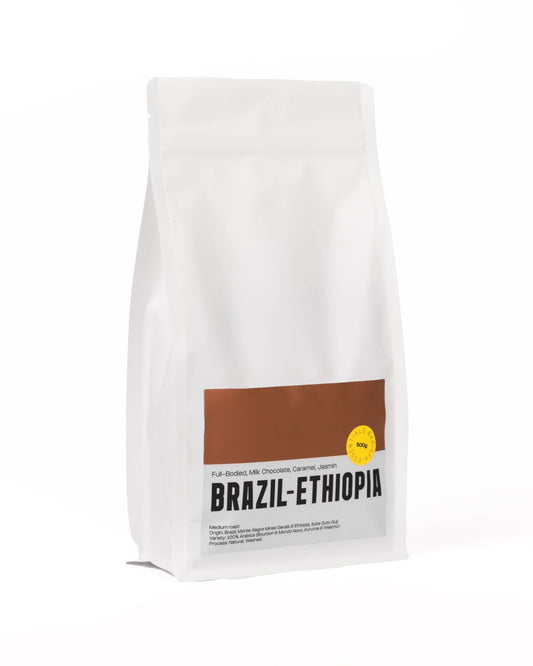 Speciality coffee bean blend from Brazil and Ethiopia
