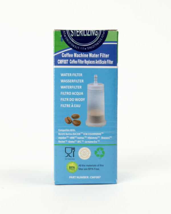 Limescale filter for various espresso machines that you connect to your water supply