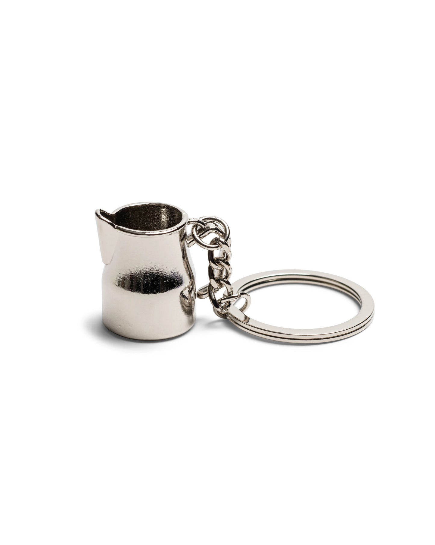 Keychain milk frothing jug